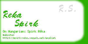 reka spirk business card
